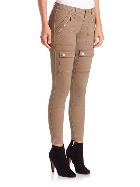 michael kors twill cargo pants|michael michael kors twill skinny cargo pant .